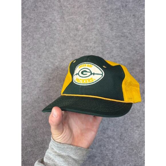 Vintage 80s Green Bay Packers Logo 7 Snapback Hat - Etsy Vintage 80s Green Bay Packers NFL Trucker Hat Large Snapback Mesh Cap Sportswear